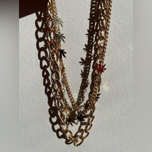 3 Chain Gold Necklace